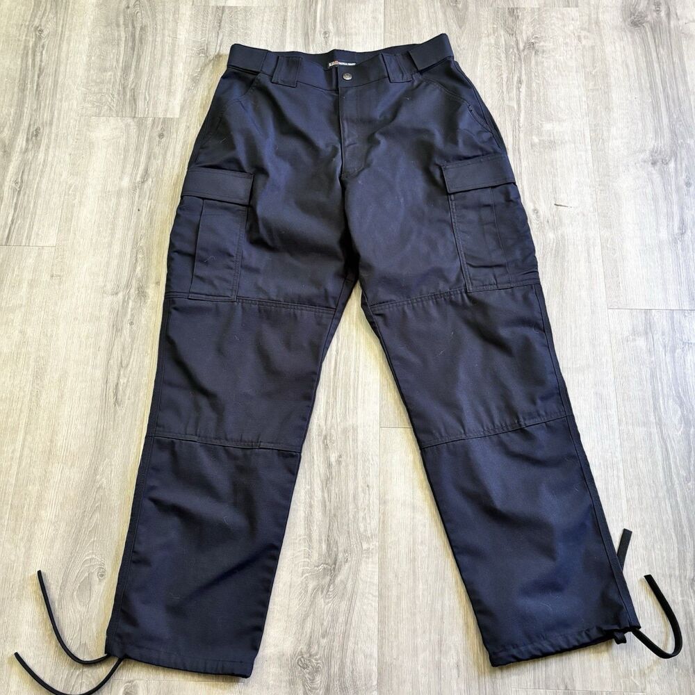 5.11 Tactical Series Cargo Pants Men's Size Large Navy Blue Ripstop Medical EMT - Picture 2 of 10